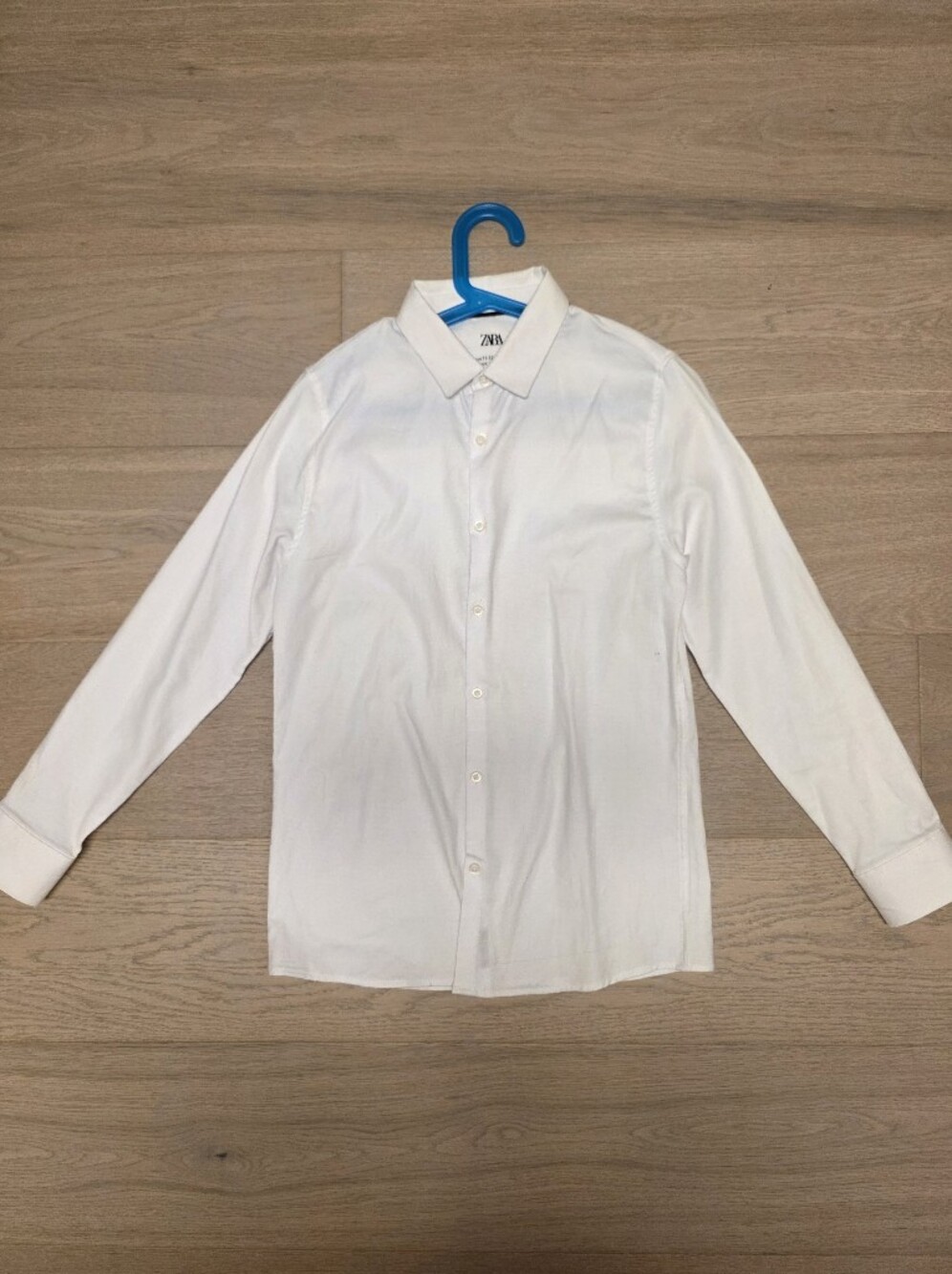Zara Kids Tailored Classic White Button Down Shirt 11 - 12 Slim Fit